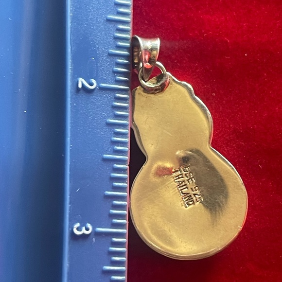 Cleaning my closet Sterling silver snowman pendant - Picture 2 of 2